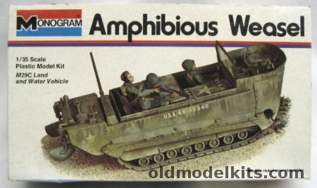 Monogram 1/35 Amphibious Weasel M-29C With Diorama Instructions, 8212 plastic model kit